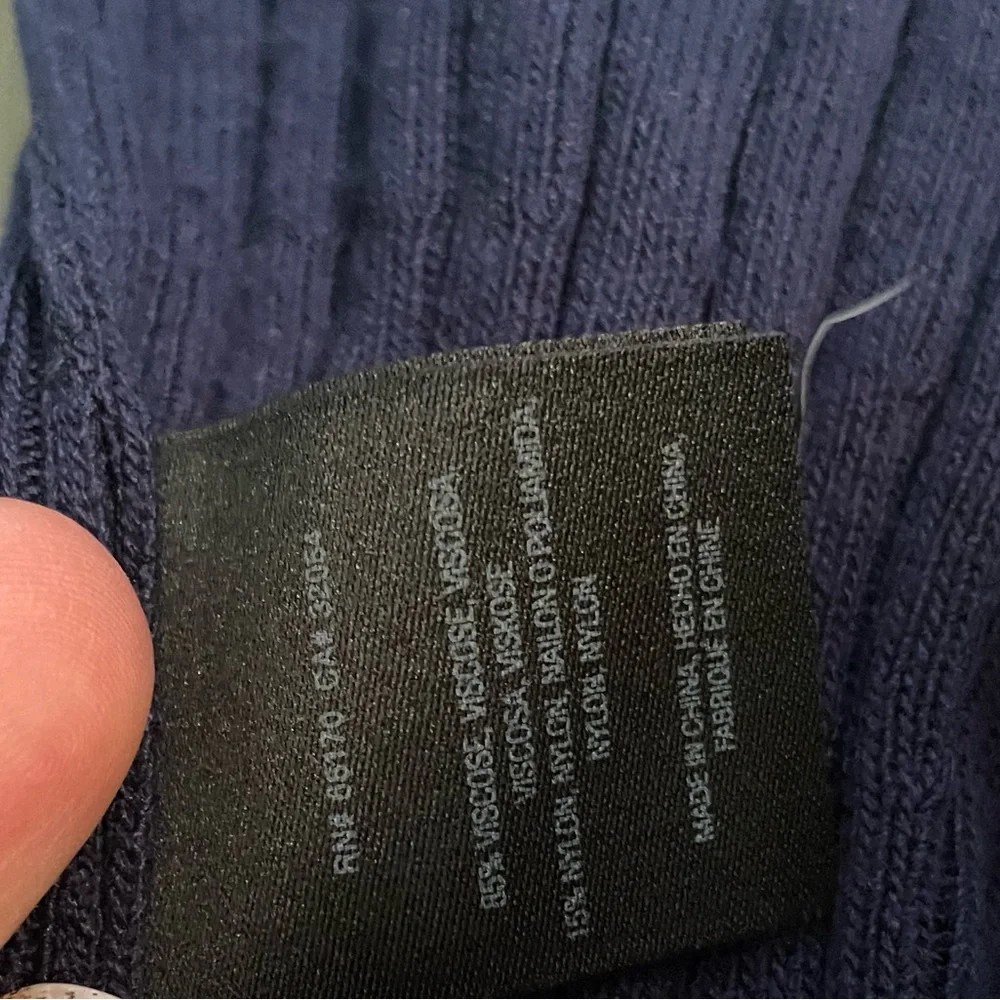 By Anthropologie Banlieue Peplum Cardigan Sweater Woman Size Large Navy NWOT - Picture 9 of 13